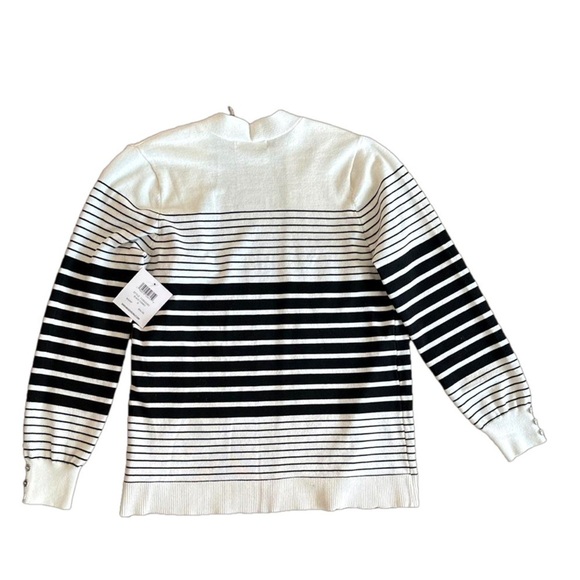 Black and white striped cardigan NWT - Picture 5 of 5